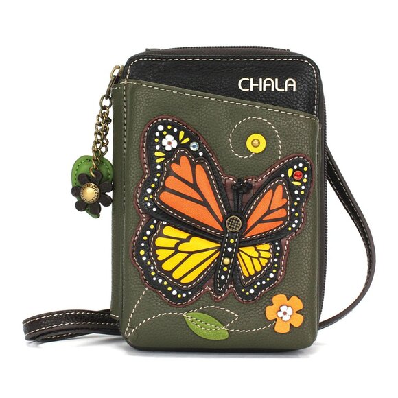 Chala Handbags - Monarch Butterfly Wallet Crossbody